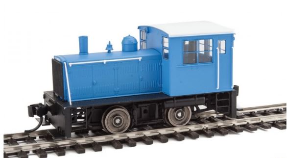 Walthers 910-20002 HO Unlettered Plymouth ML-8 Industrial Switcher with DCC Blue