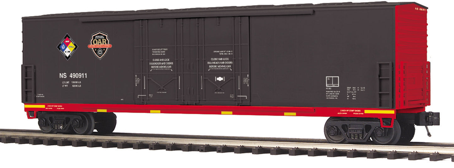 MTH 20-93699 O Norfolk Southern First Responders 50' DD Plugged Boxcar #490911
