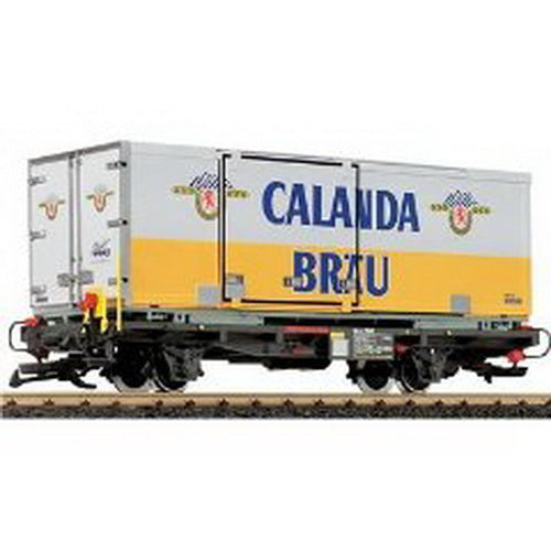 LGB 40890 Calanda Brau Container Car (metal wheels)