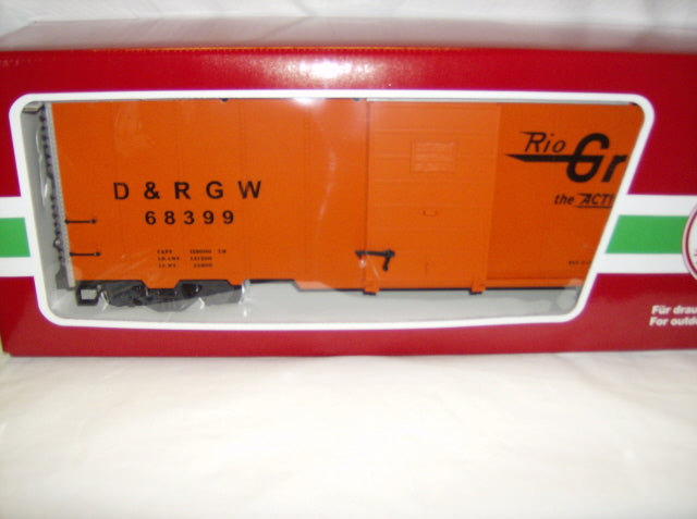 LGB 40918 D&RGW Steel Boxcar Metal Wheels