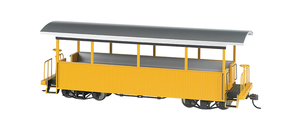 Bachmann 26003 On30 Excursion Car Yellow with Silver Roof