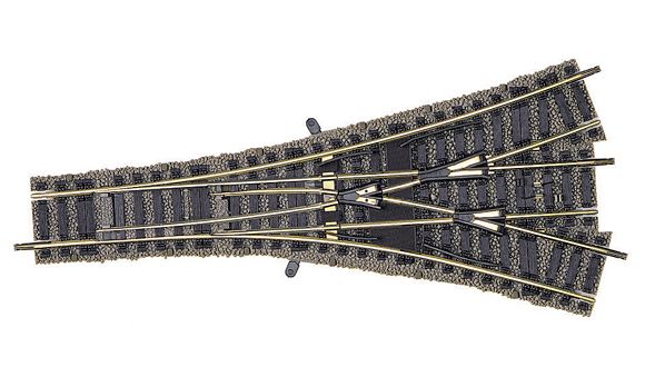 Fleischmann 6157 HO Manual Three-Way Point Profi-Track Ready Ballasted TrackWord