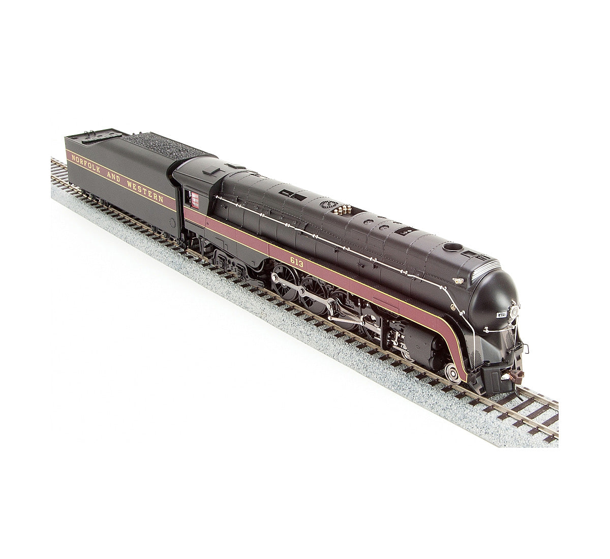 Broadway Limited 4875 HO Norfolk & Western Class J, In-Service Version #613