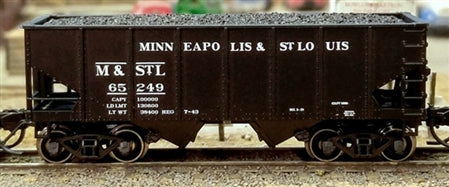 Bluford Shops 60302 N Minneapolis and St. Louis USRA 30' 6" 2-Bay Hoppers (2)