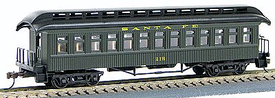 Con-Cor 226 HO Santa Fe 1880s Wood Open-Platform Coach #219