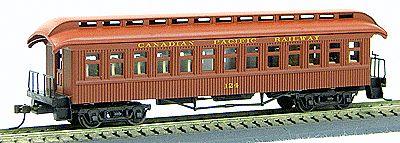 Con-Cor 231 HO Canadian Pacific 1880s Wood Open-Platform Coach Car #121