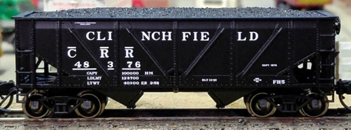 Bluford Shops 64023 N Clinchfield Rebuilt War Emergency 2-Bay Hoppers (3)