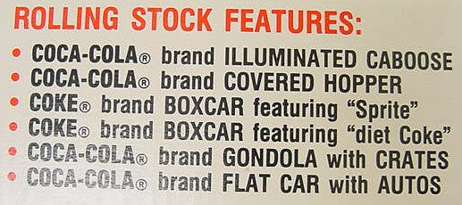 K-Line K1312 Coca-Cola O Gauge Diesel Freight Train Set