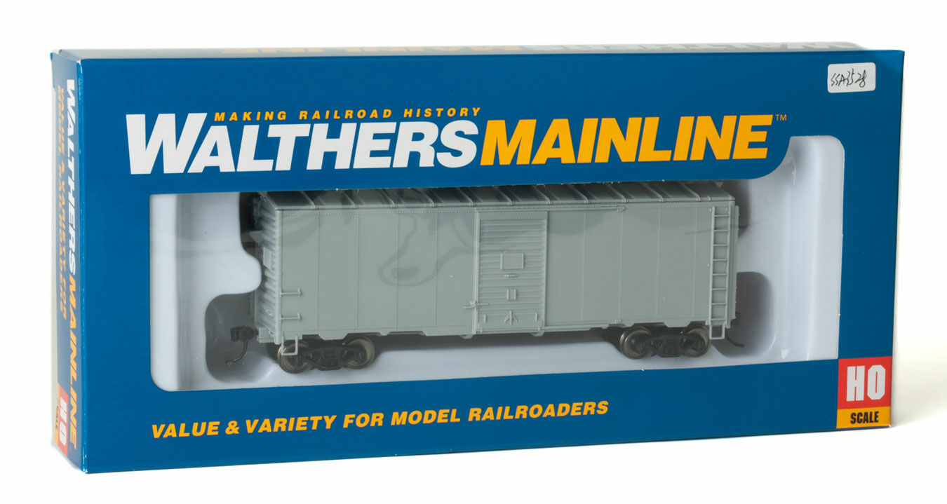 Walthers 910-2700 HO Undecorated 40' AAR Modified 1937 Boxcar Ready to Run