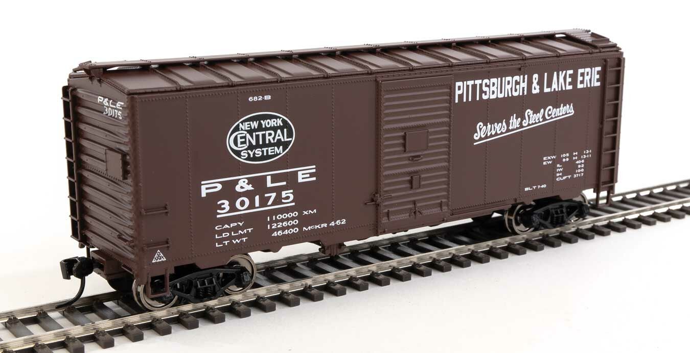 Walthers 910-2736 HO NYC - P&LE 40' AAR Modified 1937 Boxcar Ready to Run #30175