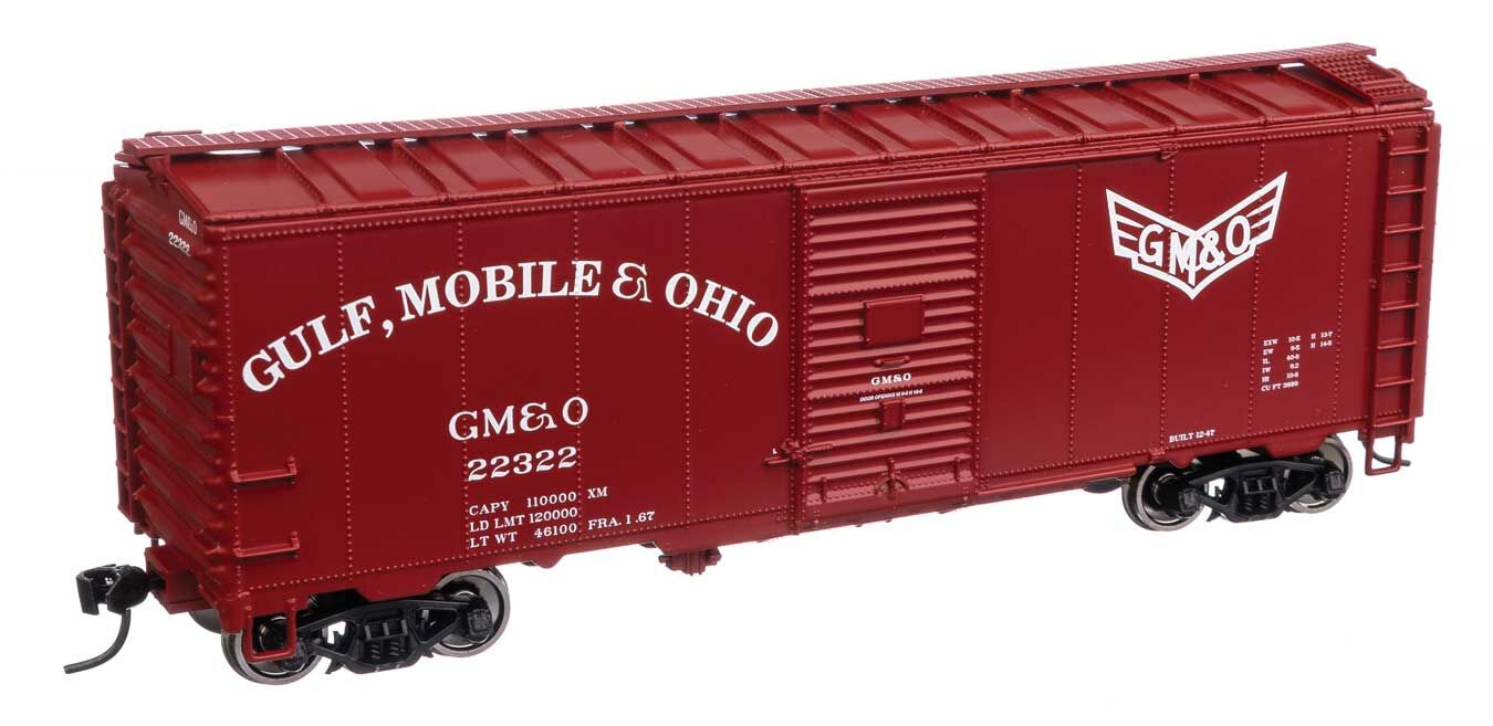 Walthers 910-1359 HO Gulf, Mobile & Ohio 40' AAR 1944 Boxcar Ready to Run #22322