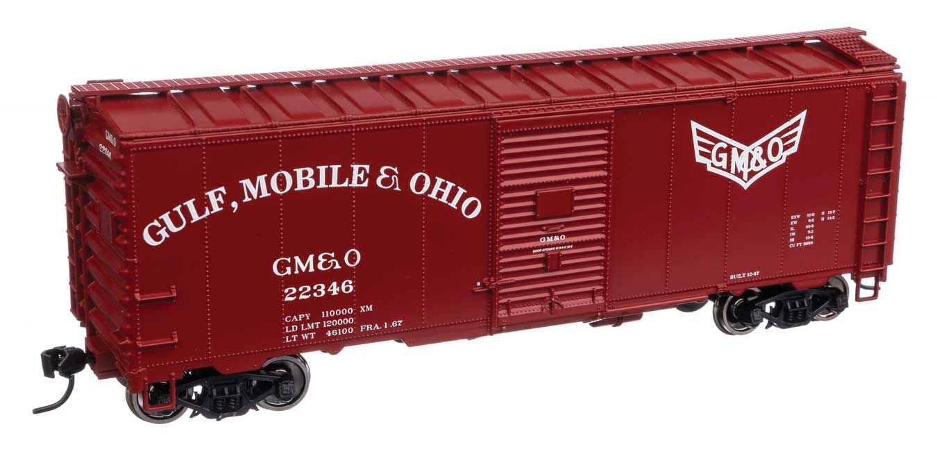 Walthers 910-1360 HO Gulf, Mobile & Ohio 40' AAR 1944 Boxcar Ready to Run #22346