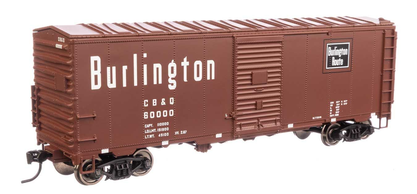 Walthers 910-1205 HO CBQ 40' AAR Modernized 1948 Boxcar RTR #60000