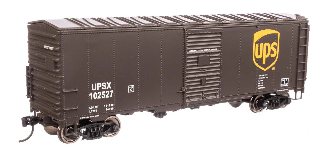 Walthers 910-1218 HO UPS 40' AAR Modernized 1948 Boxcar RTR #102527