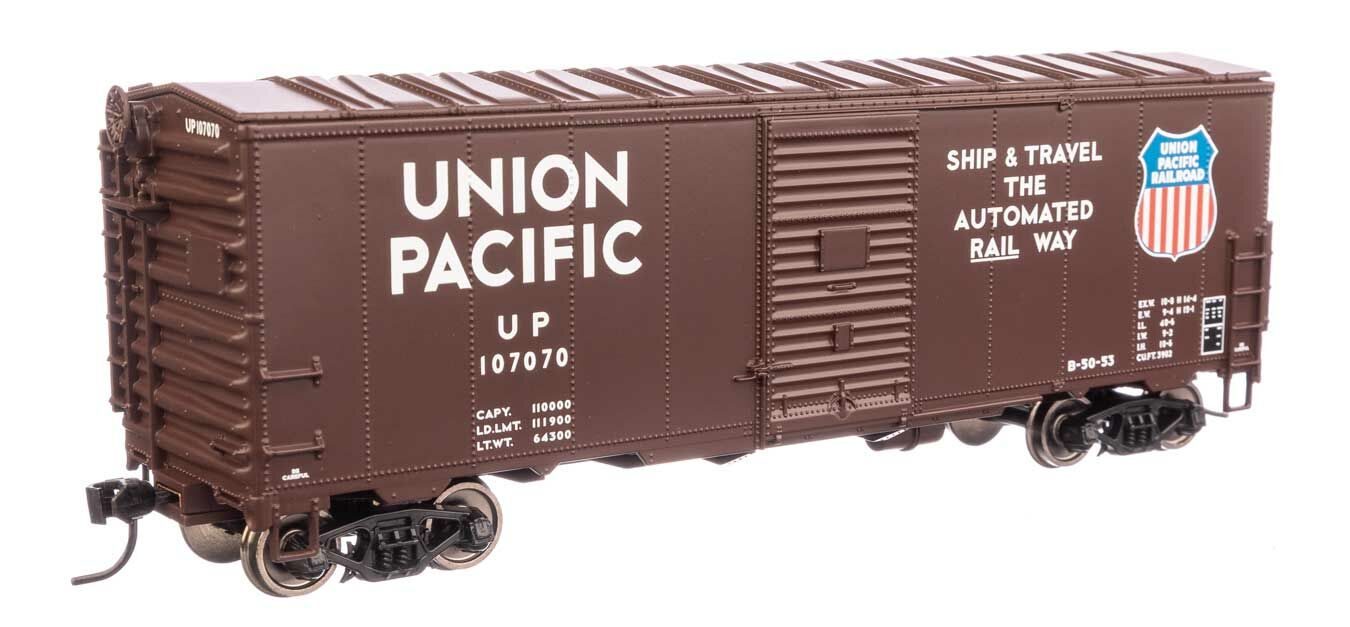 Walthers 910-1214 HO Union Pacific 40' AAR Modernized 1948 Boxcar RTR #107070