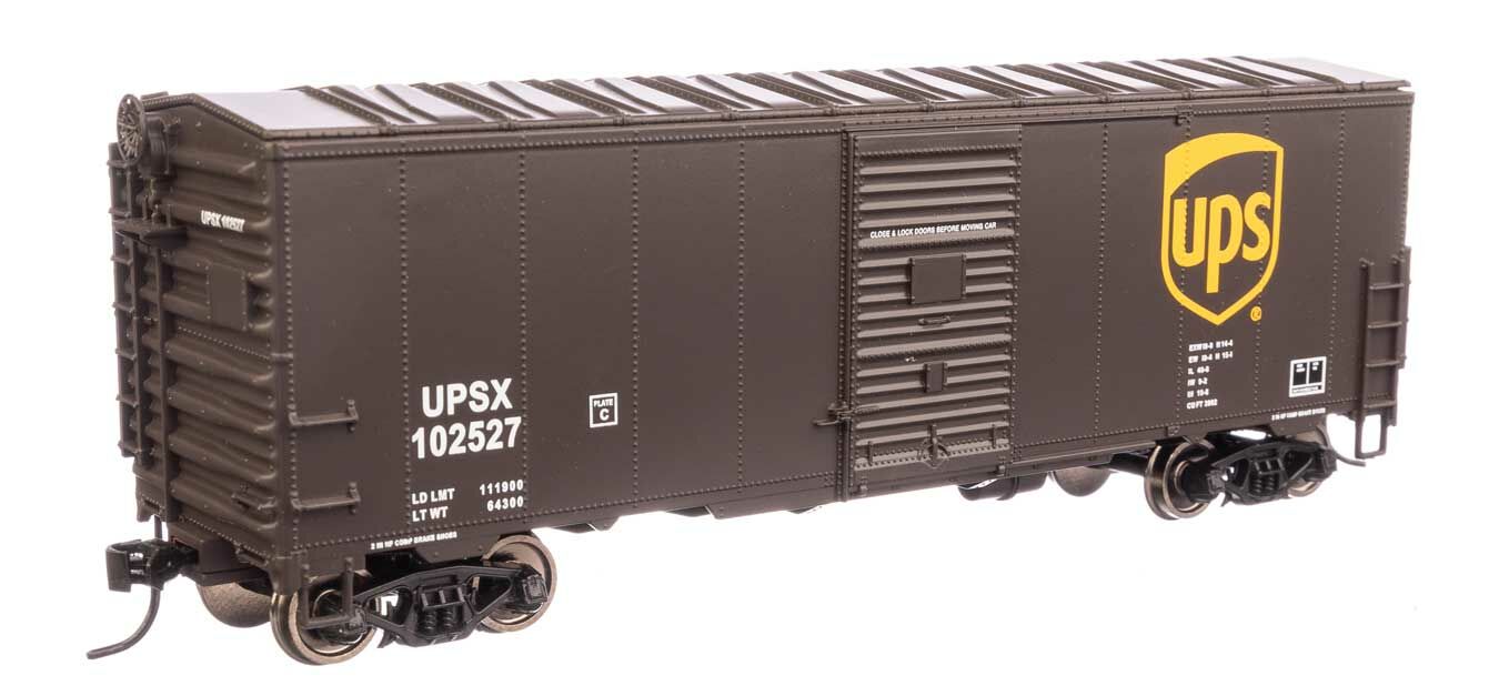 Walthers 910-1218 HO UPS 40' AAR Modernized 1948 Boxcar RTR #102527