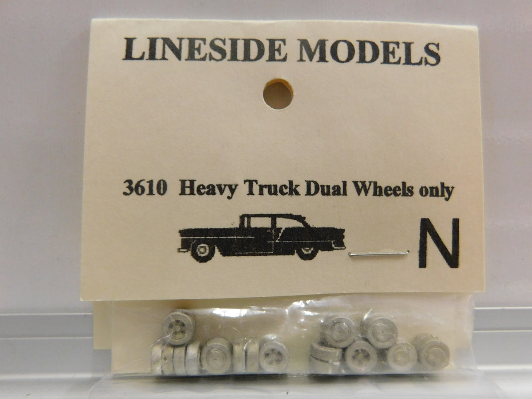 Lineside Models 3610 N Heavy Truck Dual Wheels Only