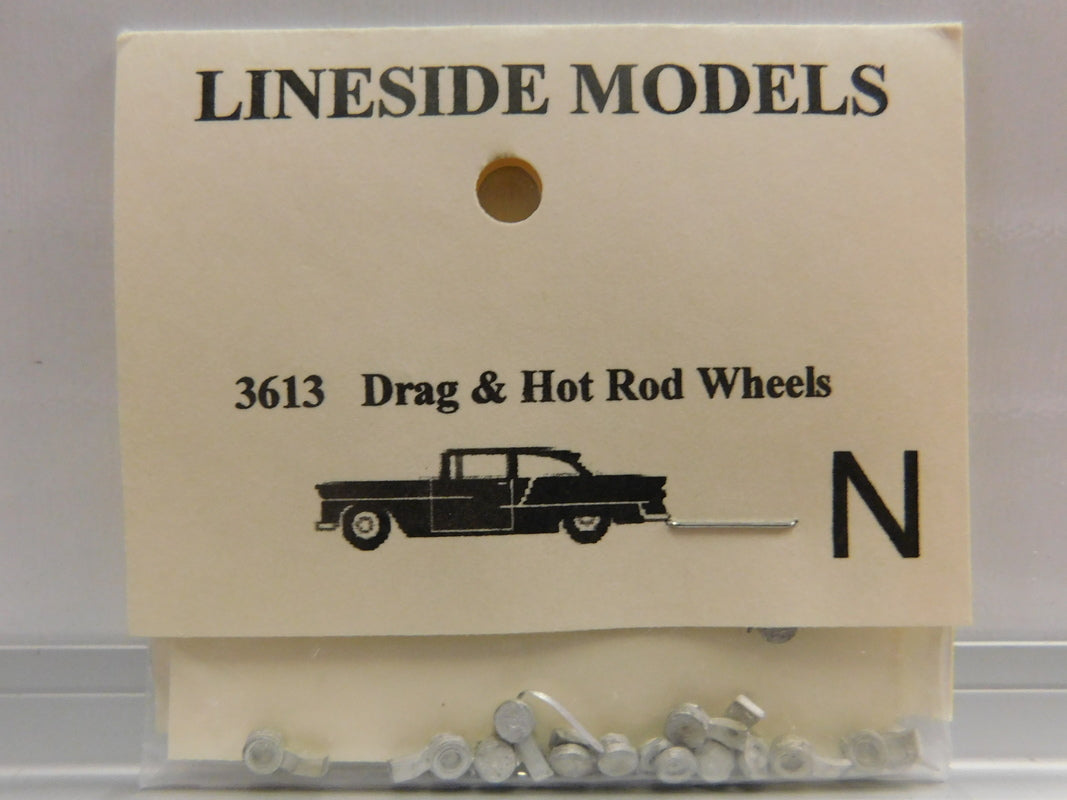 Lineside Models 3613 N Drag & Hot Rod Wheels