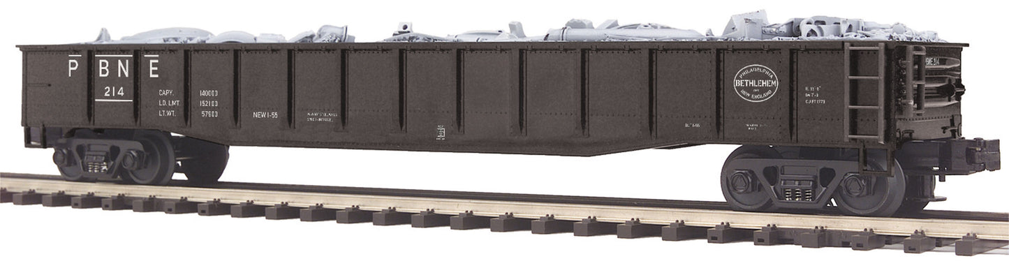 MTH 20-95225 O Philadelphia Bethlehem & New England Gondola Car with Junk Load