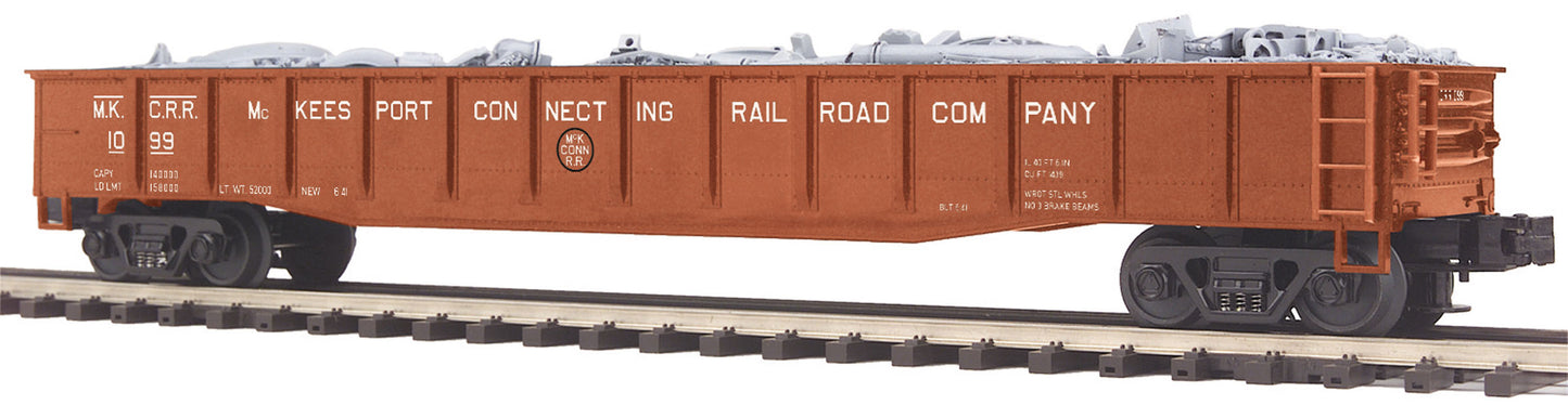 MTH 20-95228 O McKeesport Connecting Railroad Gondola Car with Junk Load