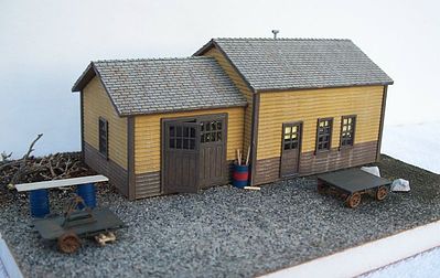 Motrak Models 83004 HO MOW (Maintenance of Way) Shed Building Kit