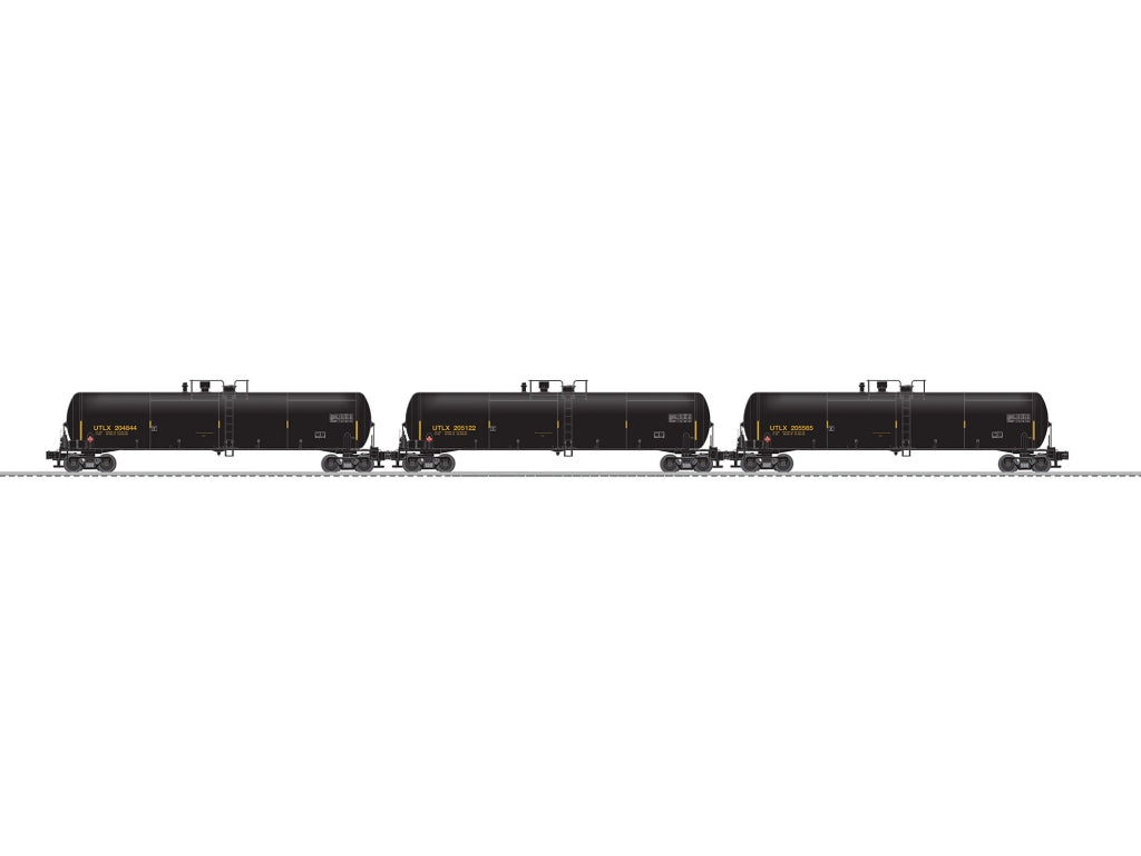 Lionel 6-84439 O UTLX 30,000g Tank Cars (3)