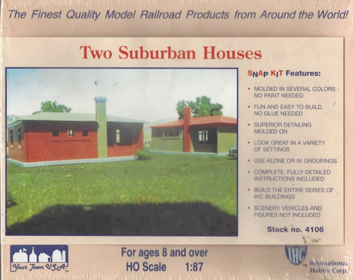 IHC 4106 HO Two Suburban Houses Building Kit