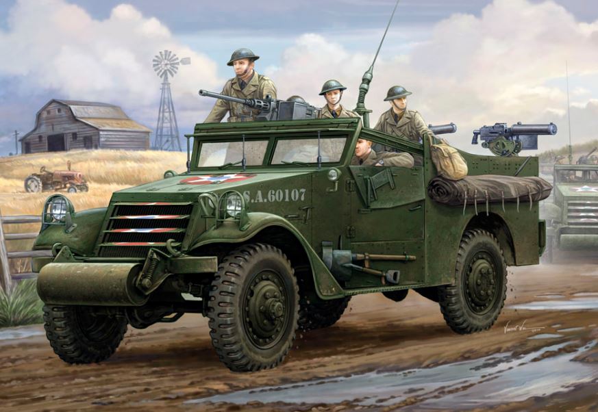 Hobby Boss s 82451 1:35 U.S. M3A1 White Scout Car Truck Military Vehicle Kit
