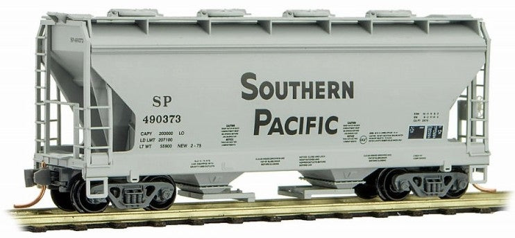 Micro-Trains 09200361 N Southern Pacific 2 Bay ACF Covered Hopper #490373