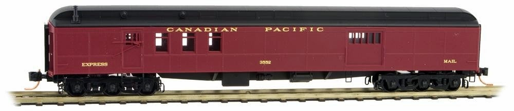 Micro-Trains 14800080 N Canadian Pacific 70' Heavyweight Mail Baggage Car #3552