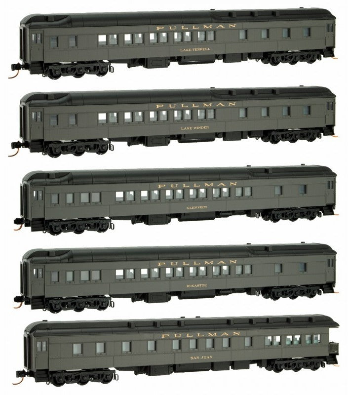 Micro-Trains 99301580 N Pullman Heavyweight Passenger Car (Set of 5)