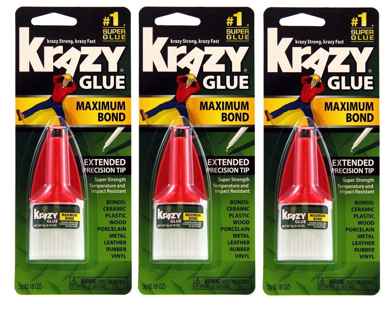 X-Acto Kg48348Mr Krazy Glue Advanced Formula (Pack of 3)