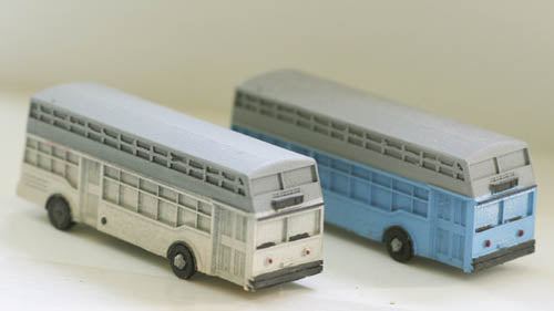 Model Tech Studios JN1093P N 1940's-50's Era Double Decker BUS, Style #2