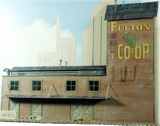 Model Tech Studios JN1065 N Fulton Fruit Company Warehouse 3D Background Kit