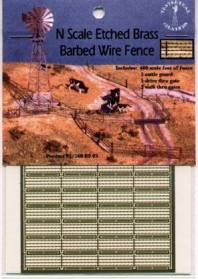 Yesteryear BF-03 N Etched Brass Barbed Wire Fencing