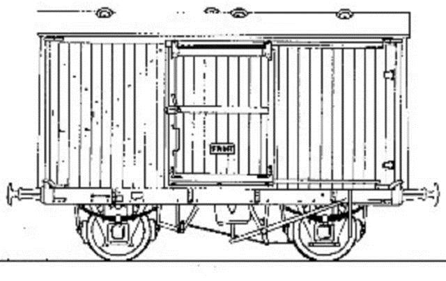 Parkside Dundas PC62 OO LNER 12t Fruit Van Kit