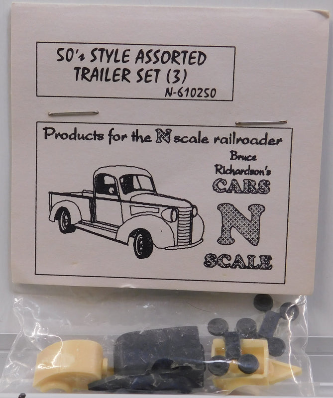 Bruce Richardson N-610250 N 50's Style Assorted Trailer Set (Set of 3)