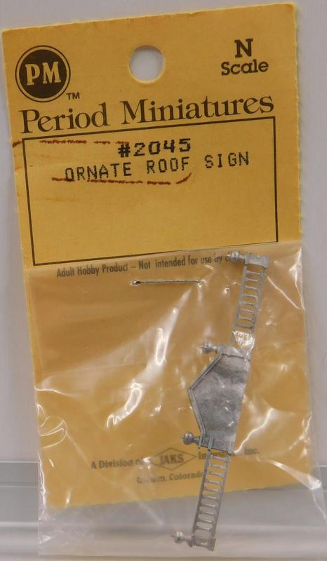 Period Miniatures 2045 N Ornate Roof Sign