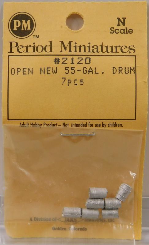 Period Miniatures 2120 N Open New 55-Gallon Drums (Pack of 7)
