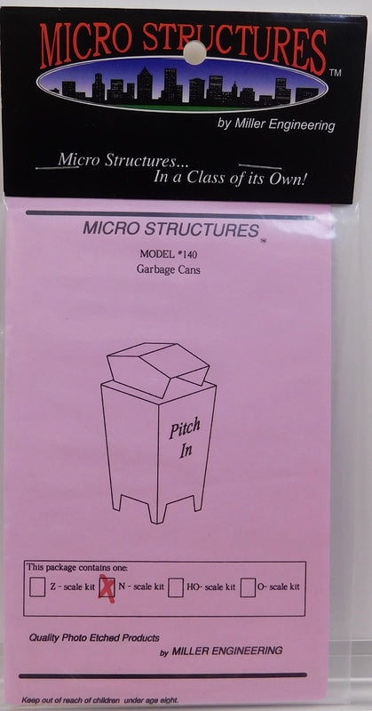 Micro Structures 140 N Garbage Cans
