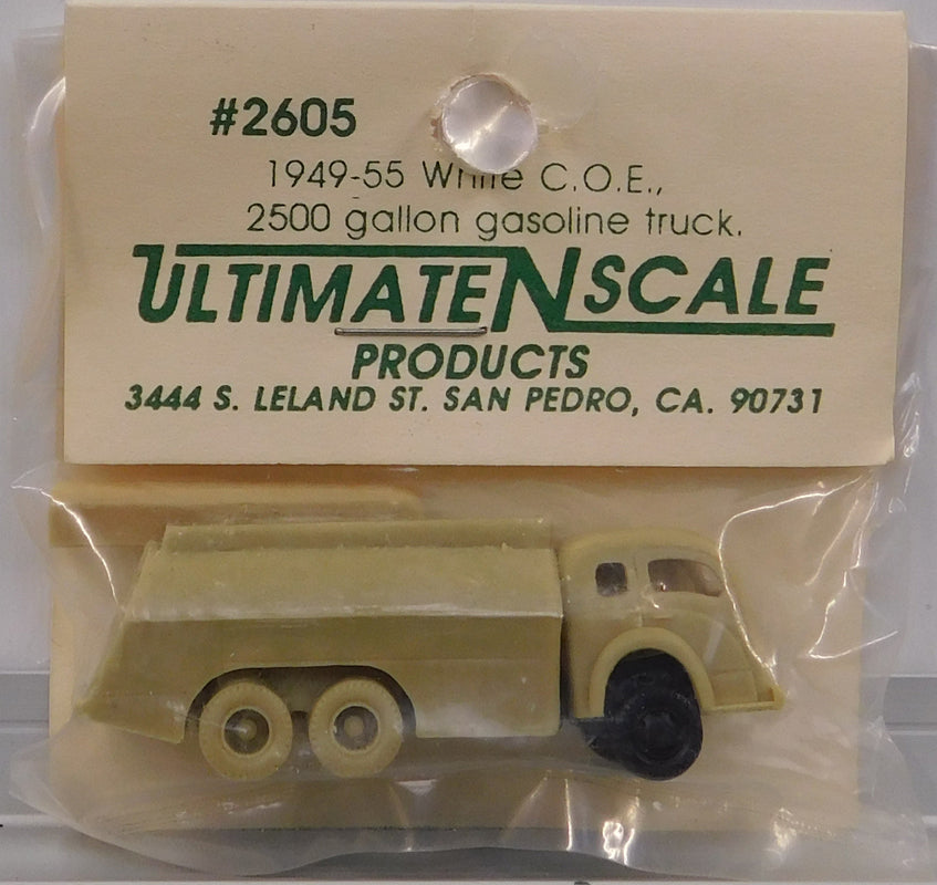 Ultimate N Scale 2605 N 1949-55 White C.O.E. 2500 Gallon Gasoline Truck