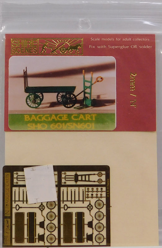 Shire Scenes SN601 Z Etched Metal Baggage Cart Kit
