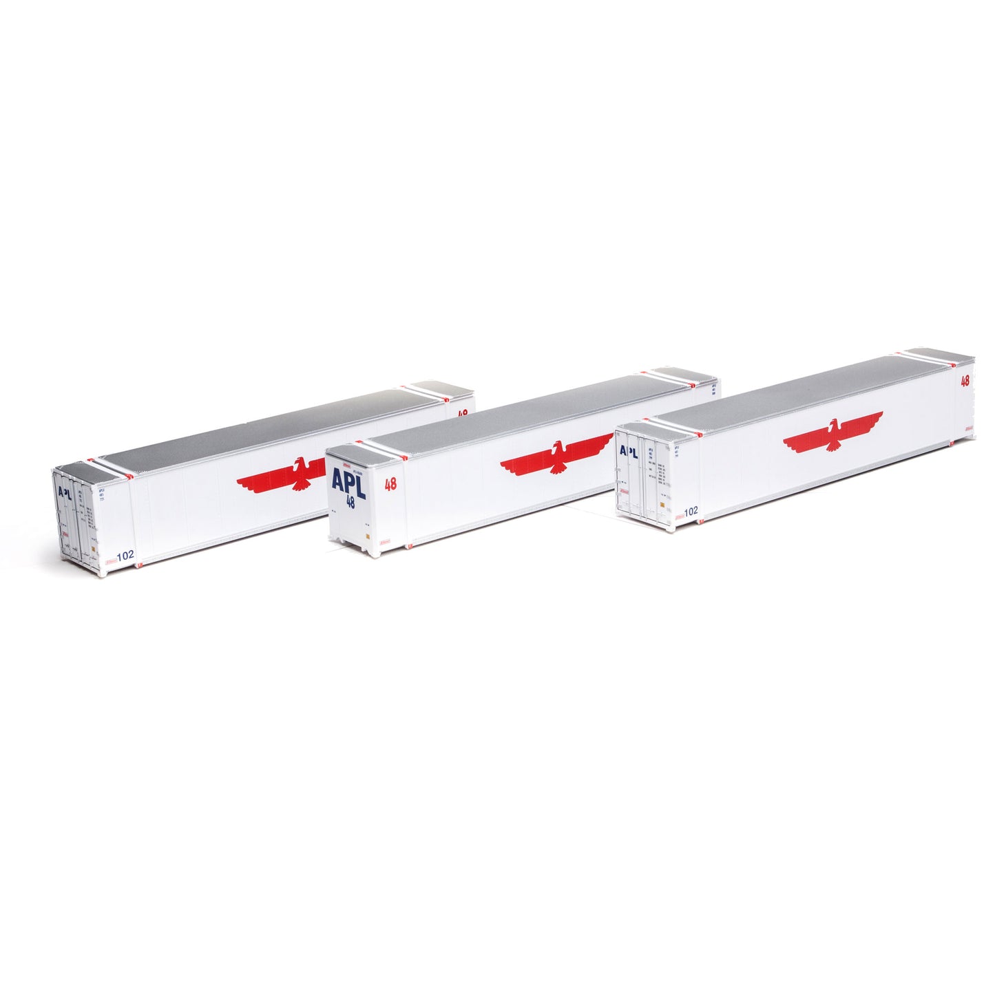 Athearn 27716 HO Scae American President Lines 48' Container (3)