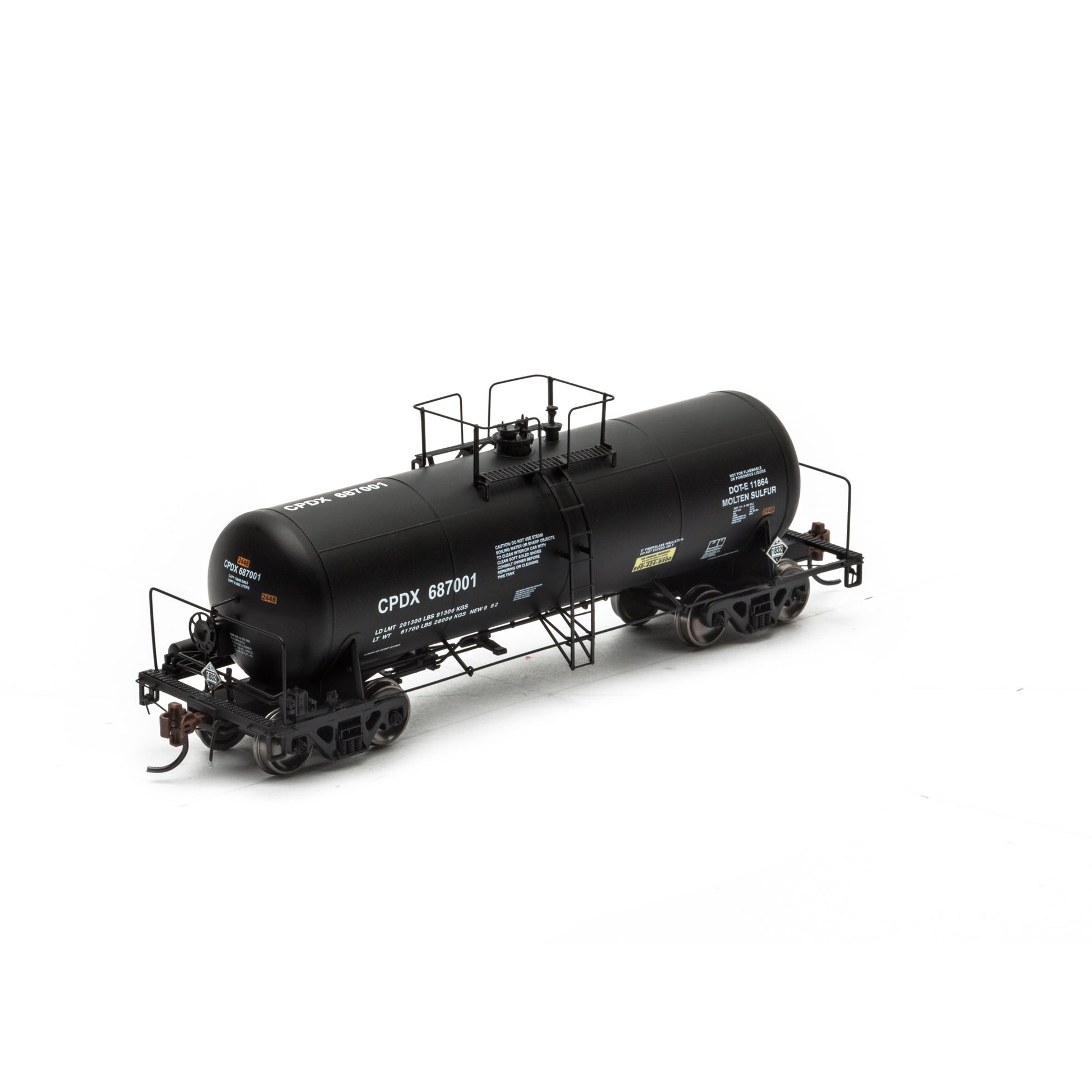 Athearn G68322 HO CPDX 13,600-Gallon Acid Tank Car #687001