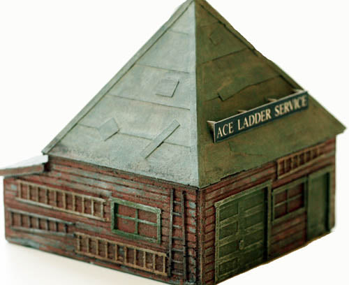 Model Tech Studios S0182P HO Built Up Ladder Repair Shop