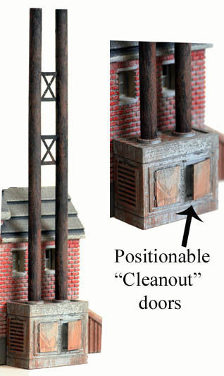Model Tech Studios D1134 N Detail Building Side Trash Incinerator