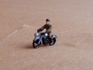 P & D Marsh X75 N 1950's Motorcycle & Rider