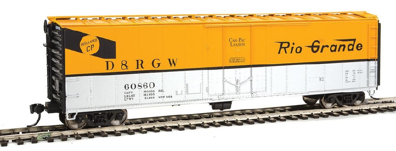 Walthers 910-2810 HO DRGW 50' PC&F Insulated Boxcar RTR #60860