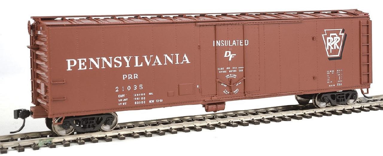 Walthers 910-2811 HO Pennsylvania Railroad 50' PC&F Insulated Boxcar RTR #21035
