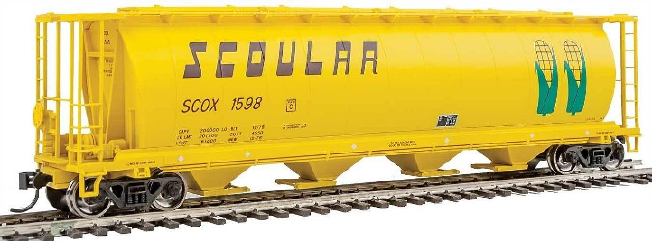Walthers 910-7323 HO Scoular SCOX 59' Cylindrical Hopper RTR #1598